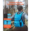 image:imageVEVOR Hydration Backpack Insulated Hydration Pack Backpack with Water Bladder Hiking Water Backpack with Storage for Men Women Hydro Water Daypack for Hiking Running Cycling CampingBLU 25L2L