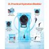image:imageVEVOR Hydration Backpack with 2L TPU Water Bladder Hydration Pack Backpack Lightweight Hiking Water Backpack for Men Women Hydro Water Daypack for Hiking Running Cycling Camping amp Rave