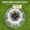 image:imageVEVOR Inflatable Bumper Ball 4FT5FT Body Sumo Zorb Balls for Teen 08mm Thick PVC Human Hamster Bubble Balls for Outdoor Team Gaming Play Bumper Bopper Toys for Garden Yard Park5FT Transparent
