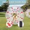 image:imageVEVOR Inflatable Bumper Ball 4FT5FT Body Sumo Zorb Balls for Teen 08mm Thick PVC Human Hamster Bubble Balls for Outdoor Team Gaming Play Bumper Bopper Toys for Garden Yard Park4FT Red Dot