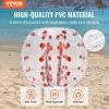 image:imageVEVOR Inflatable Bumper Ball 4FT5FT Body Sumo Zorb Balls for Teen 08mm Thick PVC Human Hamster Bubble Balls for Outdoor Team Gaming Play Bumper Bopper Toys for Garden Yard Park4FT Red Dot