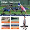 image:imageVEVOR Portable Pickleball Net System 22FT Regulation Size NetPickleball Net Set with Wheels and Paddles