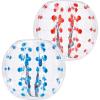 image:imageVEVOR Inflatable Bumper Ball 2 Packs 2FT3FT4FT5FT Body Size Adult Human Bubble Ball Bumper Bubble Soccer Ball for TeensAdults4FT BlueRed Dot
