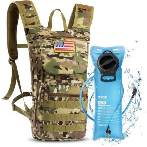 image:imageVEVOR Hydration Backpack Insulated Hydration Pack Backpack with Water Bladder Hiking Water Backpack with Storage for Men Women Hydro Water Daypack for Hiking Running Cycling CampingCAMO 18L3L
