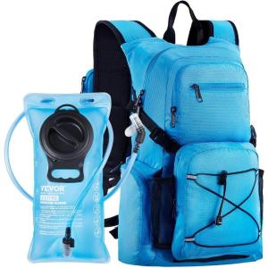 image:imageVEVOR Hydration Backpack Insulated Hydration Pack Backpack with Water Bladder Hiking Water Backpack with Storage for Men Women Hydro Water Daypack for Hiking Running Cycling CampingBLU 25L2L