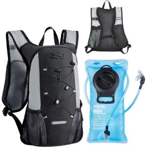 image:imageVEVOR Hydration Backpack with 2L TPU Water Bladder Hydration Pack Backpack Lightweight Hiking Water Backpack for Men Women Hydro Water Daypack for Hiking Running Cycling Camping amp Rave