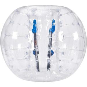 image:imageVEVOR Inflatable Bumper Ball 4FT5FT Body Sumo Zorb Balls for Teen 08mm Thick PVC Human Hamster Bubble Balls for Outdoor Team Gaming Play Bumper Bopper Toys for Garden Yard Park5FT Transparent