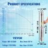 image:imageVEVOR Deep Well Submersible Pump 1HP 115V60Hz 37gpm Flow 207ft Head with 33ft Electric Cord 4 Stainless Steel Water Pump for Industrial IrrigationampHome Use IP68 Waterproof Grade1HP115V