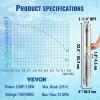 image:imageVEVOR Deep Well Submersible Pump 1HP 115V60Hz 37gpm Flow 207ft Head with 33ft Electric Cord 4 Stainless Steel Water Pump for Industrial IrrigationampHome Use IP68 Waterproof Grade15HP115V w control box