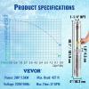 image:imageVEVOR Deep Well Submersible Pump 1HP 115V60Hz 37gpm Flow 207ft Head with 33ft Electric Cord 4 Stainless Steel Water Pump for Industrial IrrigationampHome Use IP68 Waterproof Grade2HP230V w control box