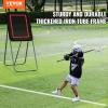 image:imageVEVOR Folding Lacrosse Rebounder for Backyard Volleyball Bounce Back Net Pitchback Throwback Baseball Softball Return Training Screen Adjustable Angle Shooting Practice Training Wall3X4FT