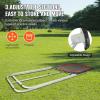 image:imageVEVOR Folding Lacrosse Rebounder for Backyard Volleyball Bounce Back Net Pitchback Throwback Baseball Softball Return Training Screen Adjustable Angle Shooting Practice Training Wall3X4FT