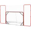 image:imageVEVOR Hockey Goal with Backstop and Targets Street Steel Hockey Net 72 Pro Hockey Training Goal Set Portable Indoor Outdoor Hockey Goal with Net Easy Assemble WhiteRed