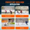 image:imageVEVOR Hockey Goal with Backstop and Targets Street Steel Hockey Net 72 Pro Hockey Training Goal Set Portable Indoor Outdoor Hockey Goal with Net Easy Assemble WhiteRed