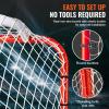 image:imageVEVOR Hockey Goal with Backstop and Targets Street Steel Hockey Net 72 Pro Hockey Training Goal Set Portable Indoor Outdoor Hockey Goal with Net Easy Assemble WhiteRed