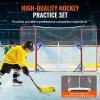 image:imageVEVOR Hockey Goal with Backstop and Targets Street Steel Hockey Net 72 Pro Hockey Training Goal Set Portable Indoor Outdoor Hockey Goal with Net Easy Assemble WhiteRed