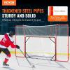 image:imageVEVOR Hockey Goal with Backstop and Targets Street Steel Hockey Net 72 Pro Hockey Training Goal Set Portable Indoor Outdoor Hockey Goal with Net Easy Assemble WhiteRed