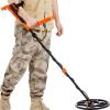 image:imageVEVOR Metal Detector for Adults amp Kids 10 Inch Waterproof Search Coil with LCD Display 7 Modes Adjustable 4152 Aluminum Stem DSP Chip Higher Accuracy Gold Detector 10 Detection Depth12inch