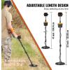 image:imageVEVOR Metal Detector for Adults amp Kids 10 Inch Waterproof Search Coil with LCD Display 7 Modes Adjustable 4152 Aluminum Stem DSP Chip Higher Accuracy Gold Detector 10 Detection Depth10inch