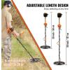 image:imageVEVOR Metal Detector for Adults amp Kids 10 Inch Waterproof Search Coil with LCD Display 7 Modes Adjustable 4152 Aluminum Stem DSP Chip Higher Accuracy Gold Detector 10 Detection Depth12inch