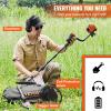 image:imageVEVOR Metal Detector for Adults amp Kids 10 Inch Waterproof Search Coil with LCD Display 7 Modes Adjustable 4152 Aluminum Stem DSP Chip Higher Accuracy Gold Detector 10 Detection Depth10inch