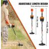 image:imageVEVOR Metal Detector for Adults amp Kids 10 Inch Waterproof Search Coil with LCD Display 7 Modes Adjustable 4152 Aluminum Stem DSP Chip Higher Accuracy Gold Detector 10 Detection Depth8inch