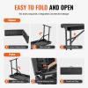 image:imageVEVOR Plastic Folding Bench 6ft Portable Folding Bench Smooth High Density Polyethylene Waterproof Outdoor Bench Picnic Camping Table with Handle for Garden Soccer Playtime Black 1 PackBlack