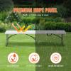 image:imageVEVOR Plastic Folding Bench 6ft Portable Folding Bench Smooth High Density Polyethylene Waterproof Outdoor Bench Picnic Camping Table with Handle for Garden Soccer Playtime Black 1 PackWhite