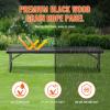 image:imageVEVOR Plastic Folding Bench 6ft Portable Folding Bench Smooth High Density Polyethylene Waterproof Outdoor Bench Picnic Camping Table with Handle for Garden Soccer Playtime Black 1 PackBlack