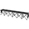 image:imageVEVOR Portable Folding Bench 6 Seats Foldable Sideline Bench Outdoor Camping Bench Chairs with Carry Bag Team Sport Sideline Benches for Football Camping Fishing No Assembly Instant SeatingNo Backrest or Canopy  6 Seats