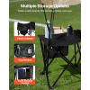 image:imageVEVOR Portable Folding Bench 6 Seats Foldable Sideline Bench Outdoor Camping Bench Chairs with Carry Bag Team Sport Sideline Benches for Football Camping Fishing No Assembly Instant SeatingWith Backrest  Canopy  6 Seats