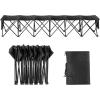 image:imageVEVOR Portable Folding Bench 6 Seats Foldable Sideline Bench Outdoor Camping Bench Chairs with Carry Bag Team Sport Sideline Benches for Football Camping Fishing No Assembly Instant SeatingNo Backrest or Canopy  6 Seats