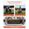 image:imageVEVOR Portable Folding Bench 8 Seats Foldable Sideline Bench Outdoor Camping Bench Chair with Carry Bag amp Backrest Team Sport Sideline Bench for Football Fishing No Assembly Instant Seating BlackBlack