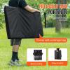 image:imageVEVOR Portable Folding Bench 8 Seats Foldable Sideline Bench Outdoor Camping Bench Chair with Carry Bag amp Backrest Team Sport Sideline Bench for Football Fishing No Assembly Instant Seating BlackBlack