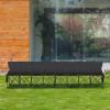 image:imageVEVOR Portable Folding Bench 8 Seats Foldable Sideline Bench Outdoor Camping Bench Chair with Carry Bag amp Backrest Team Sport Sideline Bench for Football Fishing No Assembly Instant Seating BlackBlack