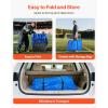 image:imageVEVOR Portable Folding Bench 8 Seats Foldable Sideline Bench Outdoor Camping Bench Chair with Carry Bag amp Backrest Team Sport Sideline Bench for Football Fishing No Assembly Instant Seating BlackBlue