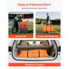 image:imageVEVOR Portable Folding Bench 8 Seats Foldable Sideline Bench Outdoor Camping Bench Chair with Carry Bag amp Backrest Team Sport Sideline Bench for Football Fishing No Assembly Instant Seating BlackOrange
