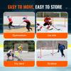 image:imageVEVOR Street Hockey Net Indoor Outdoor Steel Hockey Goal Official Regulation Pro Hockey Training Goal Set Portable Hockey Goal with Net Easy Assemble 72 x 48 WhiteRed72 x 48