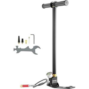 image:imageVEVOR High Pressure Hand Pump 3 Stage Airgun PCP Filling Stirrup Pump 30MPA Black