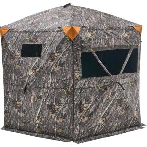 image:imageVEVOR Hunting BlindSee Through Ground Blinds with Carrying Bag 360 Degree Portable Camouflage TentDurable Concealed Shelter with Silent Side Door and Window for Turkey and Deer67 Person H79