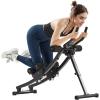 image:imageVEVOR AB Workout Machine Ab Workout Equipment at Home Gym Core amp Abdominal Trainers for Women 440 lbs Weight Capacity Strength Training Ab Cruncher Foldable Adjustable Fitness ExerciserHeight Adjustable