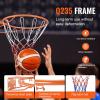 image:imageVEVOR Basketball Hoop 44 54 Inchs PC Backboard Wall Mounted Basketball Portable Hoop amp Goal Indoor amp Outdoor with HandCrank Adjustment Classic Basketball Court Teens Adults Schools ParksOrange Rim 18in