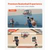 image:imageVEVOR Basketball Hoop 44 54 Inchs PC Backboard Wall Mounted Basketball Portable Hoop amp Goal Indoor amp Outdoor with HandCrank Adjustment Classic Basketball Court Teens Adults Schools ParksBlack Goal 54in