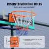 image:imageVEVOR Basketball Hoop 44 54 Inchs PC Backboard Wall Mounted Basketball Portable Hoop amp Goal Indoor amp Outdoor with HandCrank Adjustment Classic Basketball Court Teens Adults Schools ParksOrange Upgraded Rim 18in