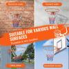 image:imageVEVOR Basketball Hoop 44 54 Inchs PC Backboard Wall Mounted Basketball Portable Hoop amp Goal Indoor amp Outdoor with HandCrank Adjustment Classic Basketball Court Teens Adults Schools ParksOrange Rim 18in