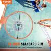 image:imageVEVOR Basketball Hoop 44 54 Inchs PC Backboard Wall Mounted Basketball Portable Hoop amp Goal Indoor amp Outdoor with HandCrank Adjustment Classic Basketball Court Teens Adults Schools ParksOrange Rim 18in