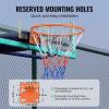 image:imageVEVOR Basketball Hoop 44 54 Inchs PC Backboard Wall Mounted Basketball Portable Hoop amp Goal Indoor amp Outdoor with HandCrank Adjustment Classic Basketball Court Teens Adults Schools ParksOrange Rim 18in