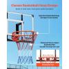 image:imageVEVOR Basketball Hoop 44 54 Inchs PC Backboard Wall Mounted Basketball Portable Hoop amp Goal Indoor amp Outdoor with HandCrank Adjustment Classic Basketball Court Teens Adults Schools ParksBlack Goal 44in