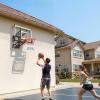 image:imageVEVOR Basketball Hoop 44 54 Inchs PC Backboard Wall Mounted Basketball Portable Hoop amp Goal Indoor amp Outdoor with HandCrank Adjustment Classic Basketball Court Teens Adults Schools ParksBlack Goal 54in