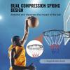 image:imageVEVOR Basketball Hoop 44 54 Inchs PC Backboard Wall Mounted Basketball Portable Hoop amp Goal Indoor amp Outdoor with HandCrank Adjustment Classic Basketball Court Teens Adults Schools ParksBlack Rim 18in